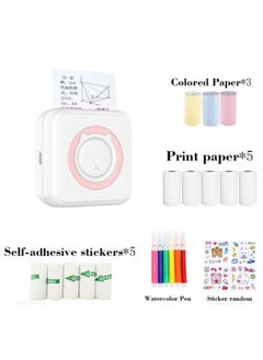 Mini Printer,Portable Inkless Sticker Maker,Bluetooth Printer for Phone App Free,Wireless Label Printer,Compatible with iOS&Android