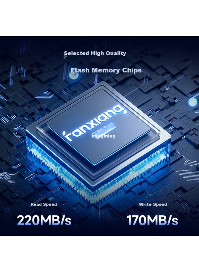 fanxiang Fanxiang 256Gb Usb3.2 Type-C Dual Interface Flash Drive Ff378, Read Speed 220Mb/S, Business Carrying High Capacity Universal Flash Drive For Mobile Phones And Computers - Image 2