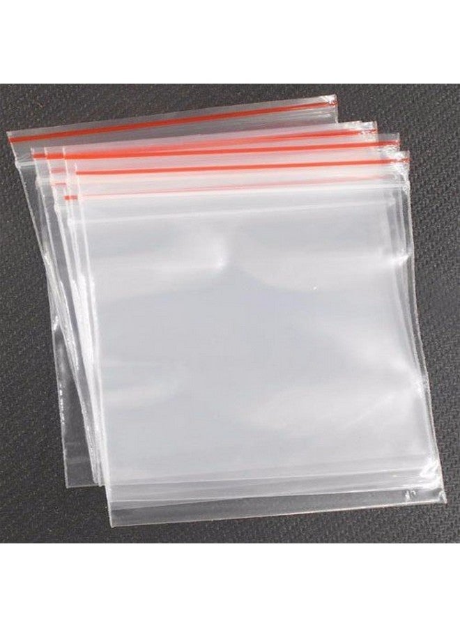 bvslf Reusable/Resealable Self Sealing Zip Lock Covers Storage Pouch Bags, 10 x 14 inches, 100 Pieces (Transparent),plastic - Image 1