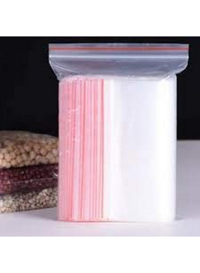 bvslf Reusable/Resealable Self Sealing Zip Lock Covers Storage Pouch Bags, 10 x 14 inches, 100 Pieces (Transparent),plastic - Image 2
