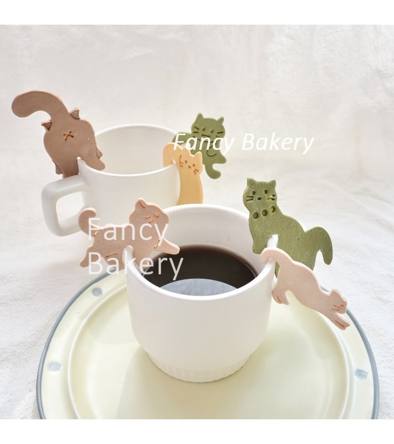 Cat B Hanging Cup Biscuit Mold Animal Cartoon Cookie Cutter Fondant Baking Mold - Image 2