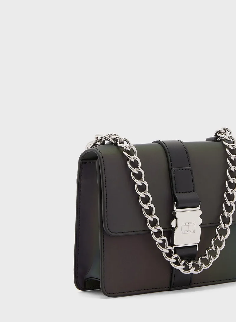 TOMMY JEANS Link Chain Crossbody Bag