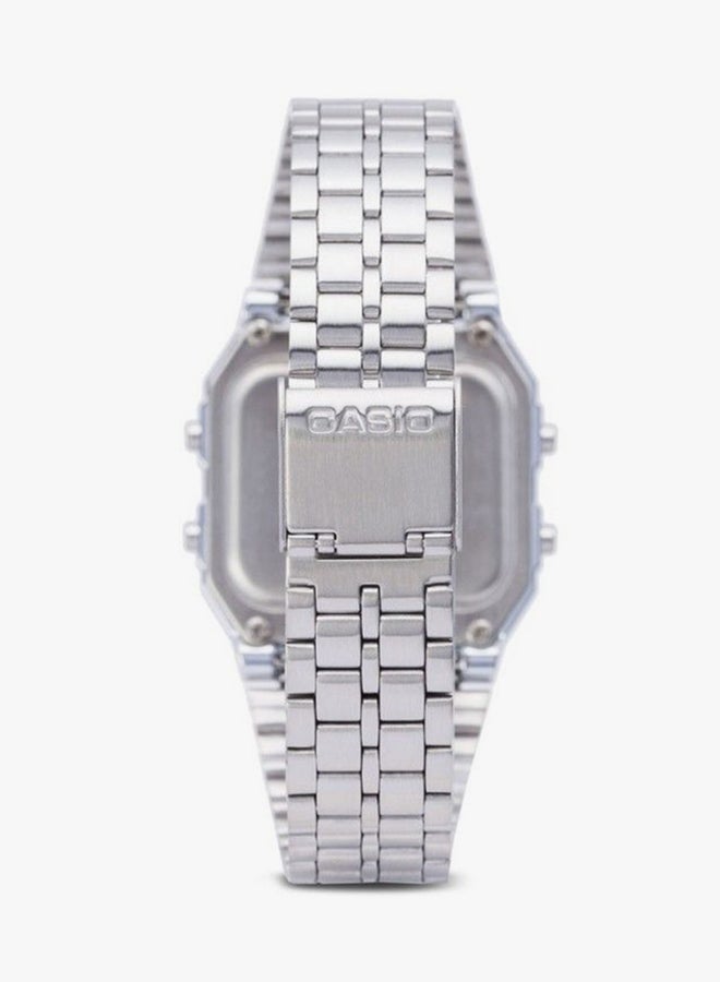 CASIO Men Stainless Steel Digital Watch A-500WA-7DF - 35 mm - Silver - Image 2