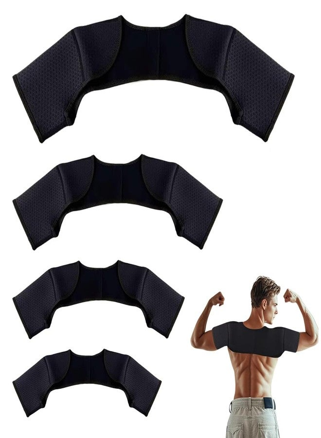 Leemeexaa Double Shoulder Brace,Concealed Double Shoulder Brace for Sports Lovers,Comfortable and Breathable Shoulders Braces for Chronic Tendinitis Pain Relief,Outdoor Sports,Sleeping,Running(Medium) - Image 1