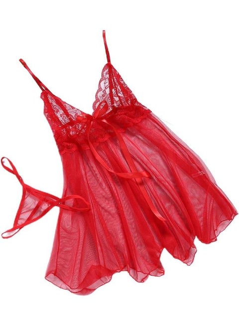 Women Nightgown Dress Lady Underwear Camisole Skirt Mesh Sleeping Dress No: 118