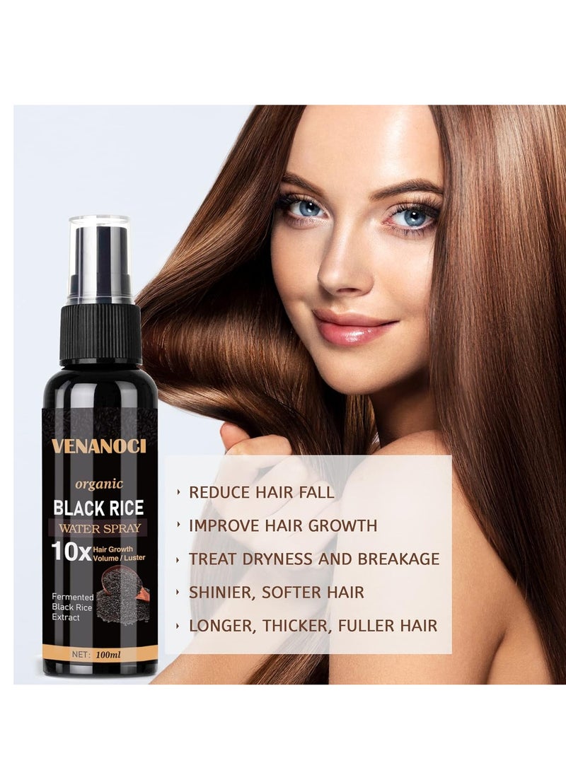Venanoci - Venanoci Hair Growth Serum, Rice Water Spray for Women & Men Treatment For Hair Loss, Damaged Dry Hair, Hair Regrowth for Thicker Longer Fuller Hair with Castor oil Ginger - Image 1
