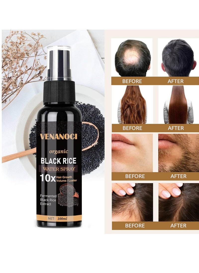 Venanoci - Venanoci Hair Growth Serum, Rice Water Spray for Women & Men Treatment For Hair Loss, Damaged Dry Hair, Hair Regrowth for Thicker Longer Fuller Hair with Castor oil Ginger - Image 1