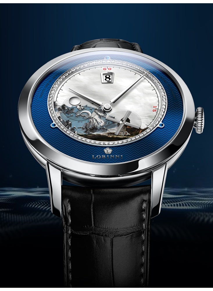 LOBINNI Wrist Watch,Collector-grade craftsmanship, high-end feel on the wrist | Business mechanical watch - Image 4