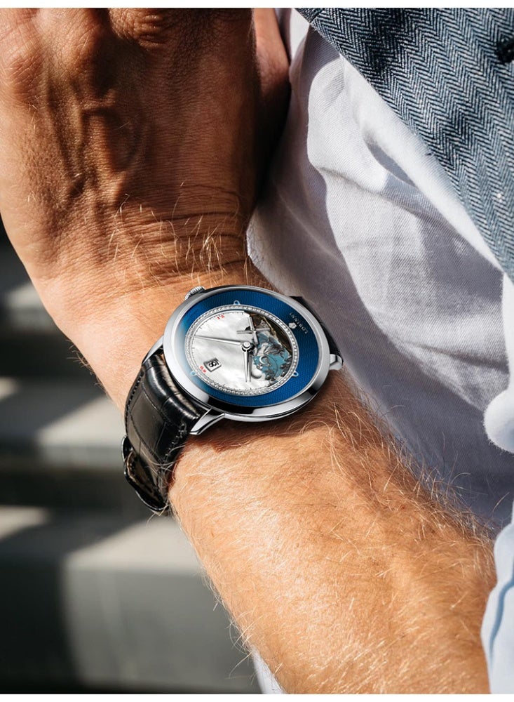 LOBINNI Wrist Watch,Collector-grade craftsmanship, high-end feel on the wrist | Business mechanical watch - Image 3