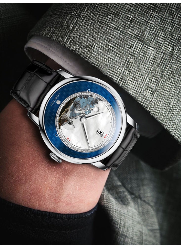 LOBINNI Wrist Watch,Collector-grade craftsmanship, high-end feel on the wrist | Business mechanical watch - Image 2