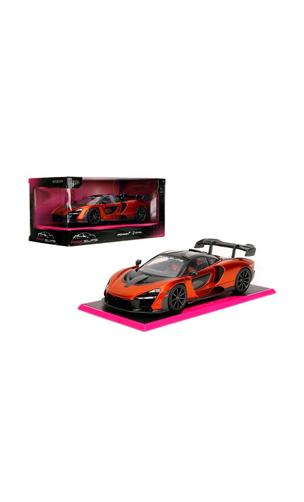 JADA Pink Slips 1:24 - McLaren Senna New, Die-Cast Car with Base, Toys for Kids and Adults - Image 1