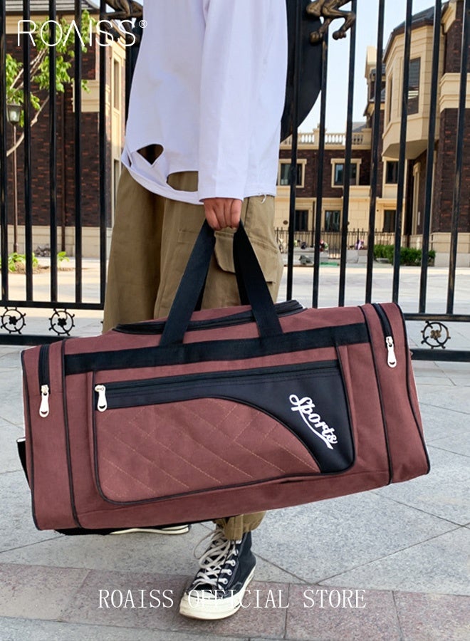 roaiss Large-Capacity Shoulder Bag Outdoor Sports Portable Clothing Storage Bag Can Be Folded for Short Trips  - Image 3