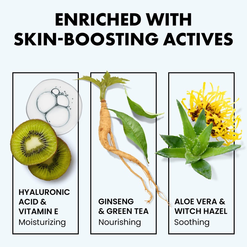 Eclat Skincare Hydrating Hyaluronic Acid Serum for Face â€“ 2.5% Hyaluronic Acid + 3% B5, Green Tea & Jojoba Oil - Moisturizing & Plumping Formula for Radiant & Smoother Skin 1 Fl Oz - Image 2