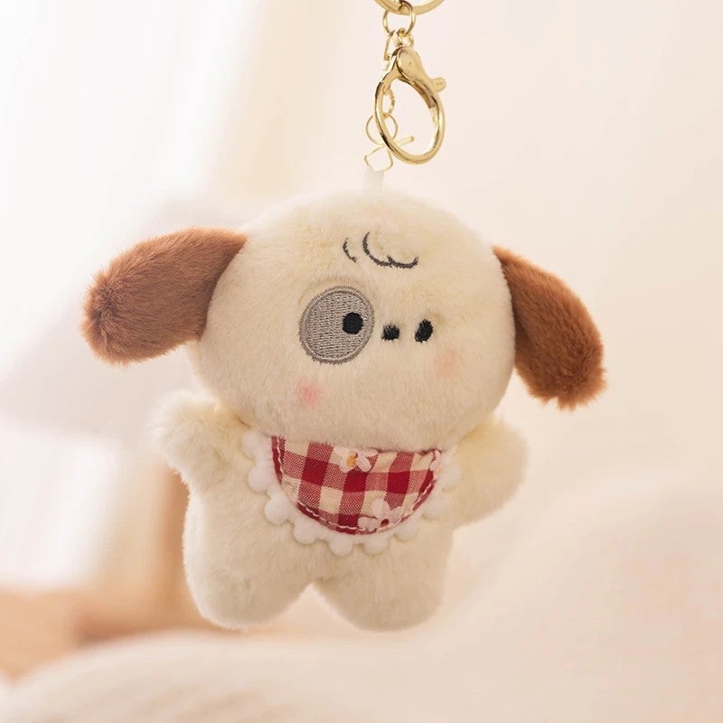 Y&D Ready to Ship Cute Toys Plush Dog Key Ring Stuffed Animal Soft Sloth Keychain Bread Keychain for Kids Bag Purse Backpack Handbag - Image 1