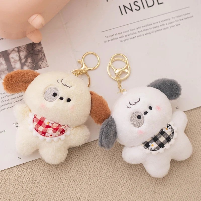 Y&D Ready to Ship Cute Toys Plush Dog Key Ring Stuffed Animal Soft Sloth Keychain Bread Keychain for Kids Bag Purse Backpack Handbag - Image 4