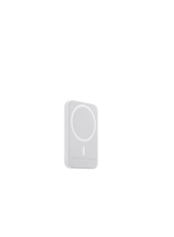 22.5W Fast Charging Magnetic Power Bank 10000mAh with LED Display & Foldable Stand, Wireless Portable Charger for iPhone, Samsung, MagSafe Compatible - White - Image 5