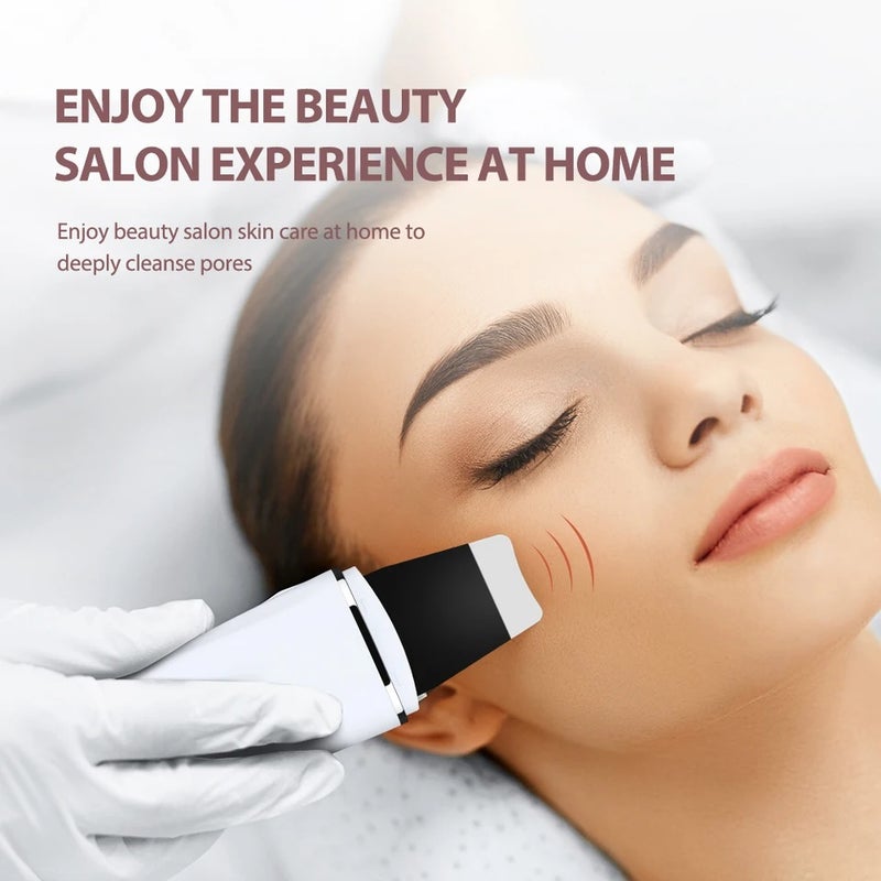 HailiCare Ultrasonic Skin Scrubber Peeling Blackhead Remover Deep Face Cleaning Ultrasonic Ion Acne Pore Cleaner Facial Shovel Cleanser - Image 5
