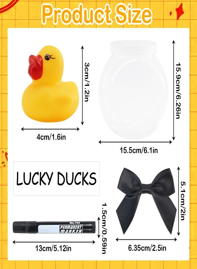Timisea 36pc Ducks for Classroom Management,Lucky Ducks for Classroom Jar Classroom Management with a Whiteboard Marker and a Plastic Jar for Back to School Management Tool - Image 2