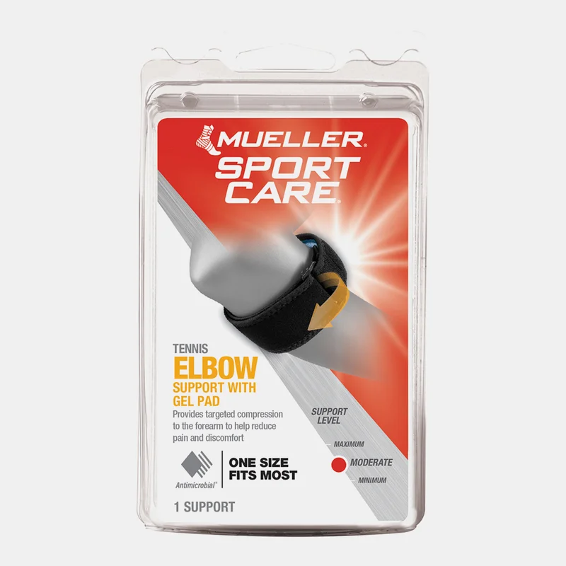 Mueller Tennis Elbow Support with Gel Pad (One Size)
