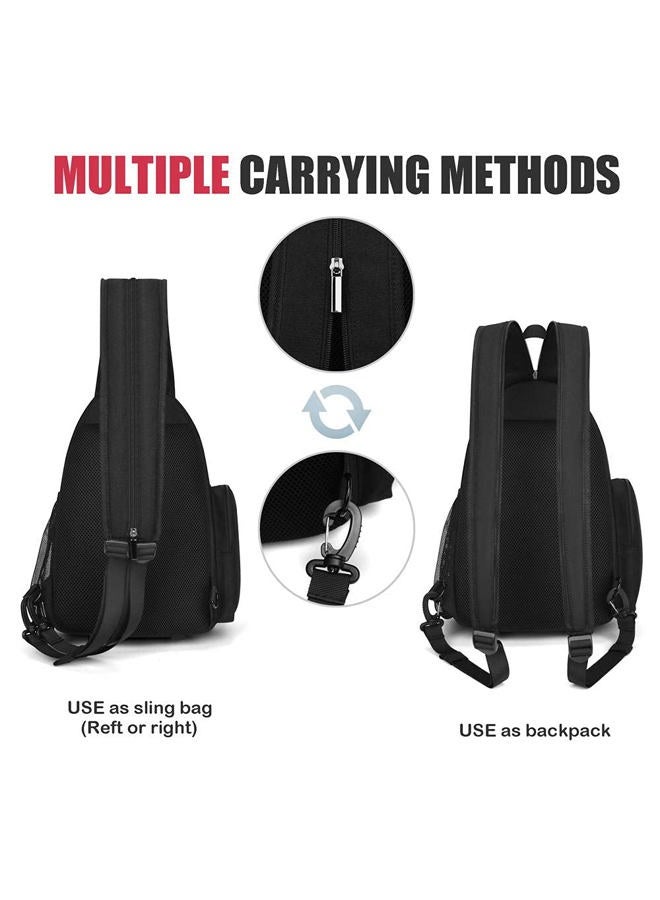 Cwatcun Sling Camera Bag, Camera Shoulder Crossbody Backpack, DSLR/SLR/Mirrorless Camera Case, Shockproof Photography Camera Chest Bag with Tripod Holder, Compatible with Canon/Nikon/Sony/Fuji - Image 3