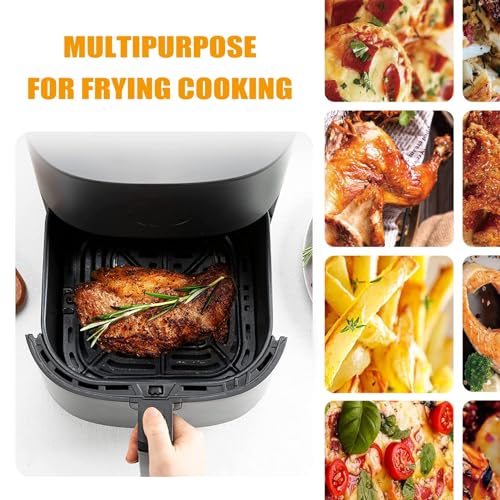 GWY Air Fryer Grill Pan for COSORI Air Fryer Pro LE 5 Qt, Non-Stick 8.3’’*8.3’’ Air Fryer Rack Replacement Parts Accessories Grill Plate Crisper Plate Tray with Rubber Bumpers, Dishwasher Safe - Image 4