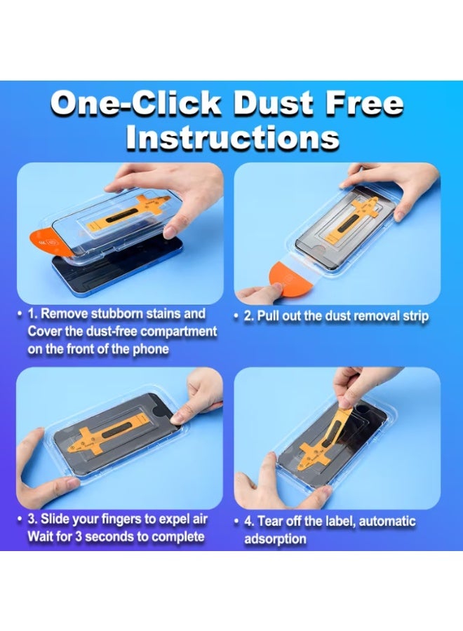 كلاس واقي شاشة خصوصية لهاتف آيفون 17 برو، عبوة واحدة، حماية كاملة مع طقم محاذاة تلقائية، شفافية فائقة الوضوح، مقاوم للخدوش، حماية بمعايير عسكرية، سهل التركيب، مقاوم لبصمات الأصابع، خالٍ من الفقاعات - Image 3