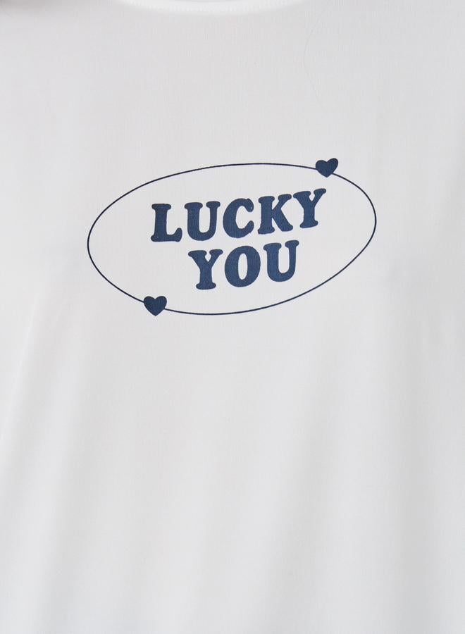 Take Two Slogan Print Oversized T-Shirt - Image 4