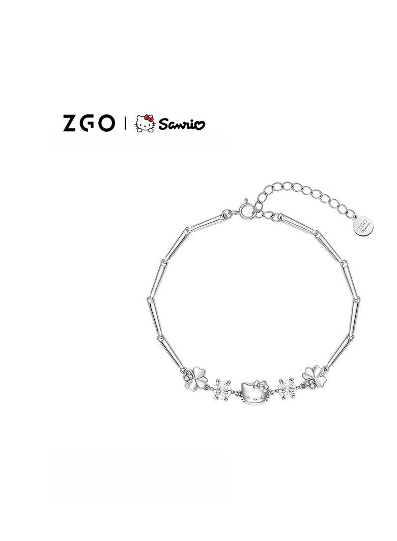 ZGO سوار من الفضة الخالصة، هدية عيد ميلاد وبداية الدراسة، مجوهرات رائعة  - Image 1