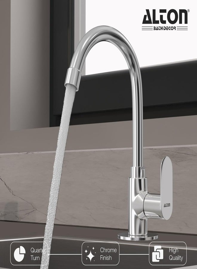 ALTON EVA6550-JL, Swan Neck with 360 Degree Swivel Spout | Kitchen Sink Tap | Kitchen Faucet | Tap for Kitchen Sink | Taps | Wash Basin Tap | Pillar Tap - Image 5