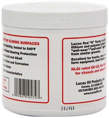 LUCAS OIL Lucas 10574; Red 'N' Tacky #2 Grease (Sold Individually) Made by Lucas - Image 2
