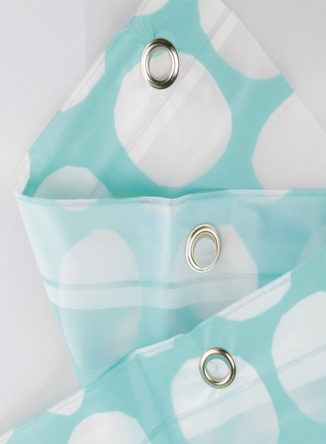 InterDesign Honeycomb Shower Curtain, 72 x 72, Aqua - Image 4
