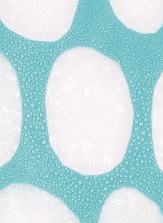 InterDesign Honeycomb Shower Curtain, 72 x 72, Aqua - Image 5