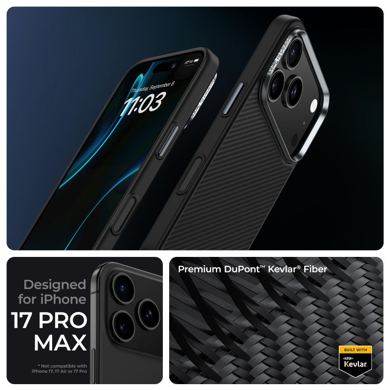 BENKS ArmorPro Case for iPhone 17 Pro Max with Camera Control Button, [Compatible with Magsafe] Military Grade Protective Case Built with Dupont Kevlar 600D Aramid Fiber - Image 2