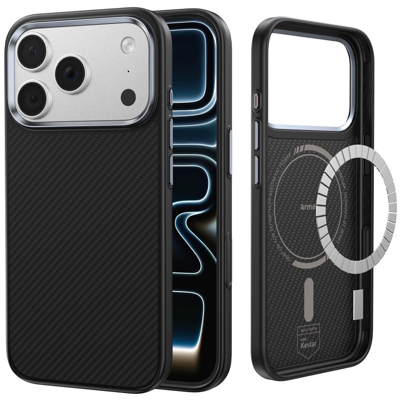 BENKS ArmorPro Case for iPhone 17 Pro Max with Camera Control Button, [Compatible with Magsafe] Military Grade Protective Case Built with Dupont Kevlar 600D Aramid Fiber - Image 1