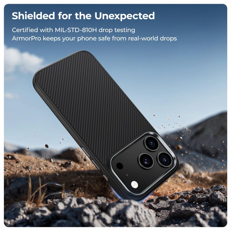 BENKS ArmorPro Case for iPhone 17 Pro Max with Camera Control Button, [Compatible with Magsafe] Military Grade Protective Case Built with Dupont Kevlar 600D Aramid Fiber - Image 3