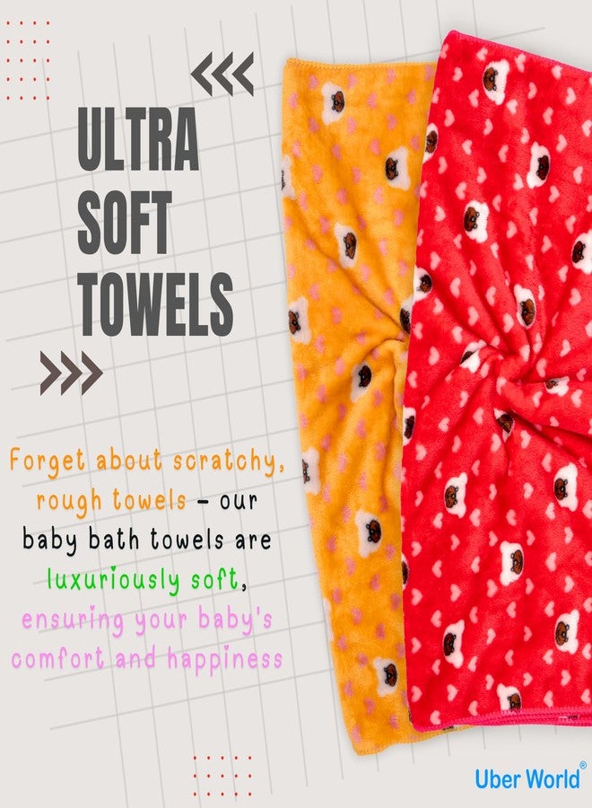 Uber World Baby Towels for Newborns | Baby Wrapper for New Born | Baby Towels for 0 to 2 Years | Baby Wrapper for New Born | Baby Bath Towels (2) - Image 2