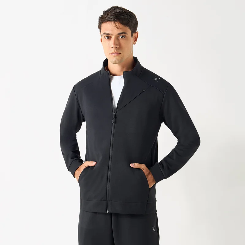 ADOT by Splash Zip Through Jacket with Long Sleeves and Pockets