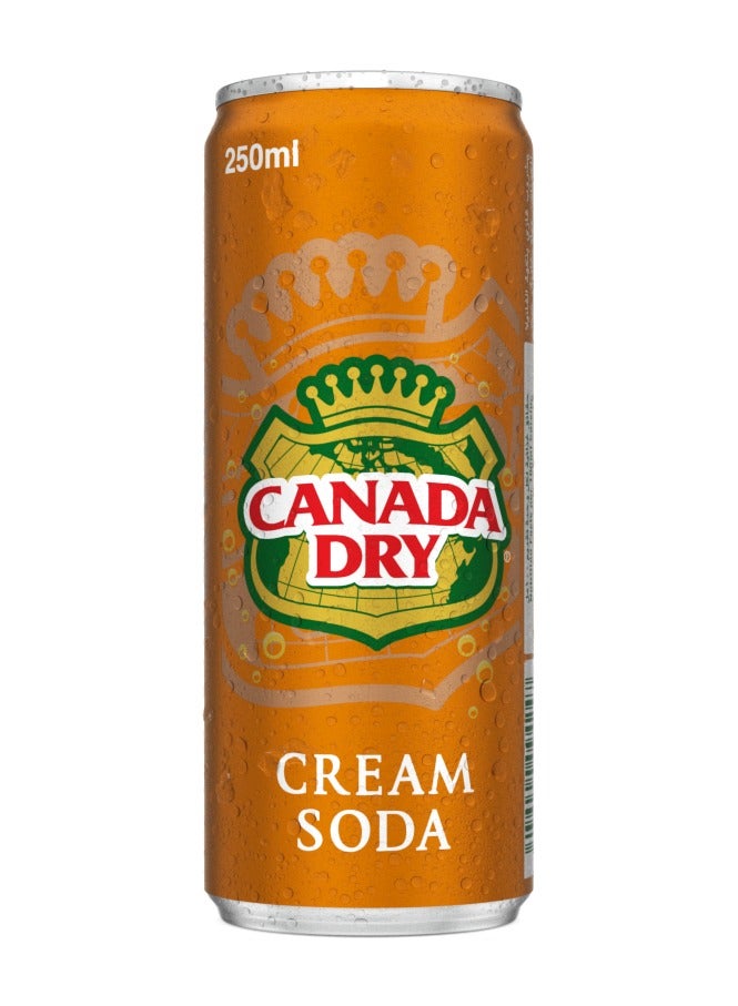 Canada Dry Cream Soda Carbonated Soft Drink Can - Image 1