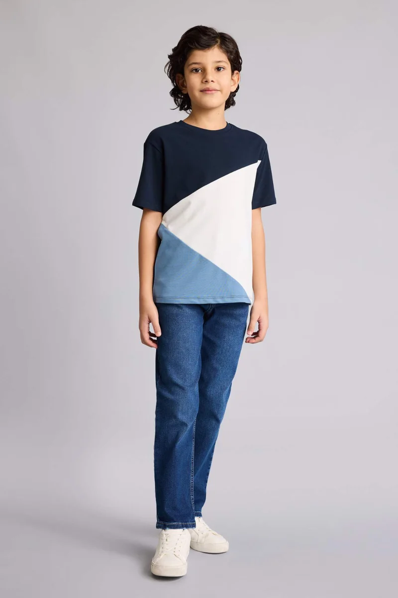DeFacto Boy New Regular Fit Crew Neck Pique T-Shirt