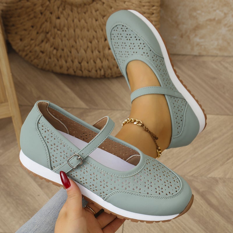 Temu Sandals Women'S Summer Comfortable Sports Hollow Out Women'S Shoes Flat Hole Shoes Women - Image 2