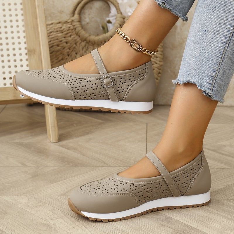 Temu Sandals Women'S Summer Comfortable Sports Hollow Out Women'S Shoes Flat Hole Shoes Women - Image 3