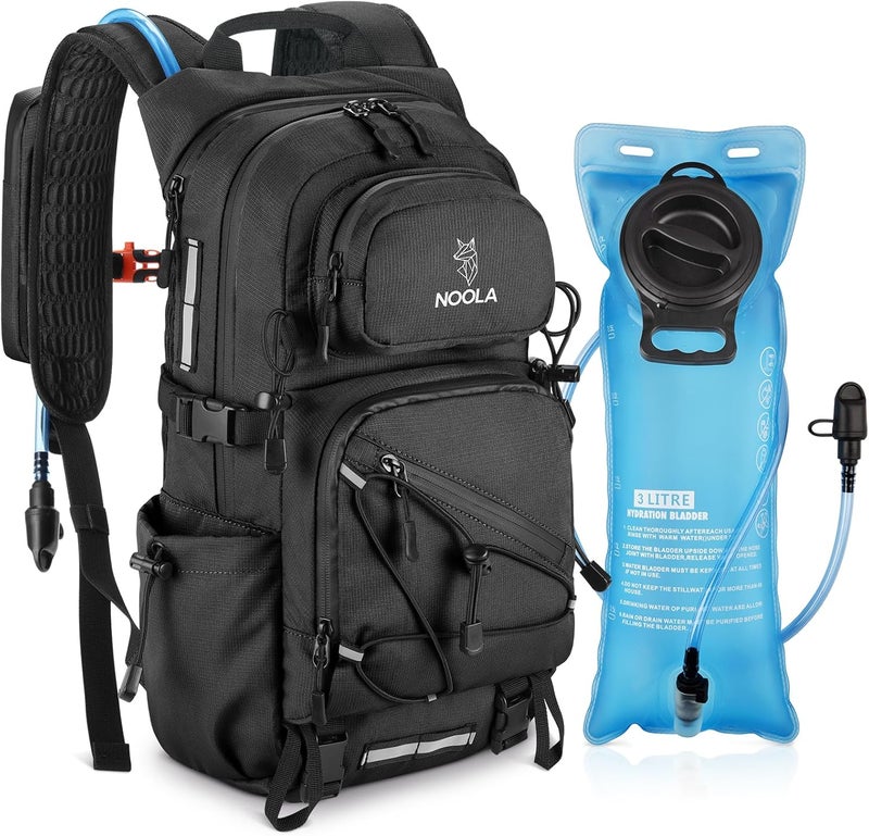 NOOLA Hydration Backpack with 3L Water Bladder - 22L Lightweight Pack for Hiking, Cycling, and Biking - Image 1