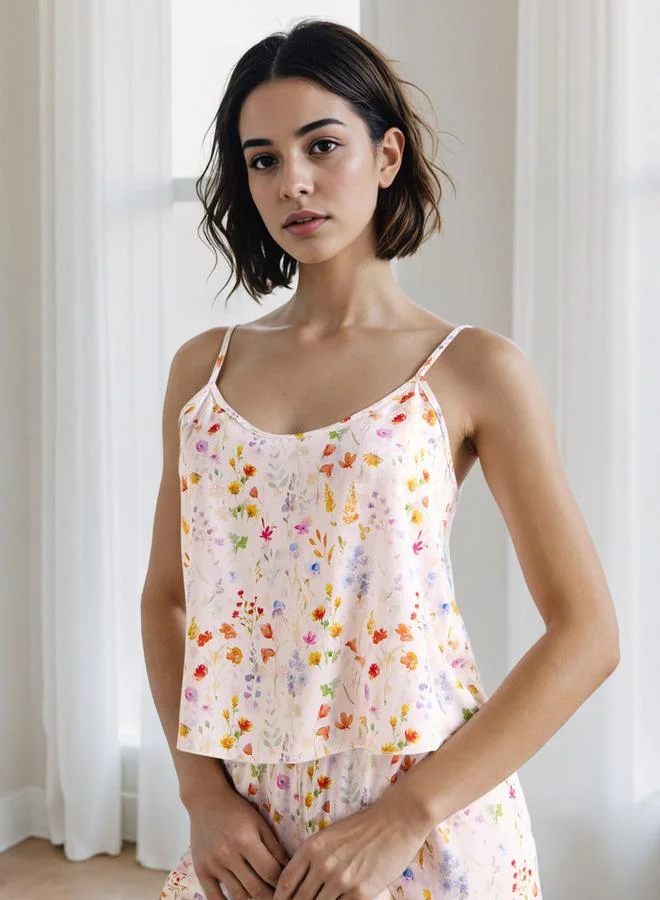 Splash FAV All-Over Floral Print Robe and Pyjama Set