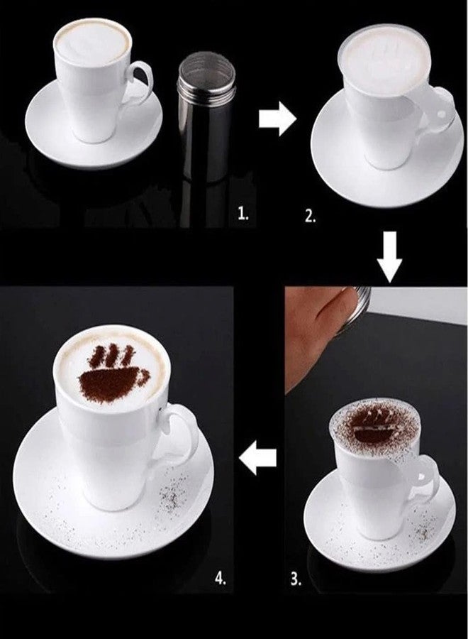 ATOOZED 16 Pack Barista Coffee Stencils Latte Art Stencils Cappuccino Stencils Templates for Coffee Decorating, Cookie Icing, Cake, Cupcake Decor | Food Grade PP, Easy to Clean, Various Patterns - Image 2