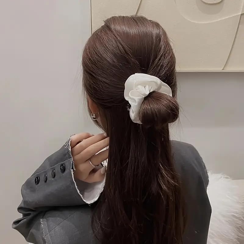CERRITO Satin Hair Scrunchies for Women & Girls – Soft, No-Crease, Gentle Hair Ties for Thick, Curly, Straight, or Fine Hair – Smooth Silk-Feel Elastic Scrunchy Set for Styling, Sleep Regular Wear - Image 3