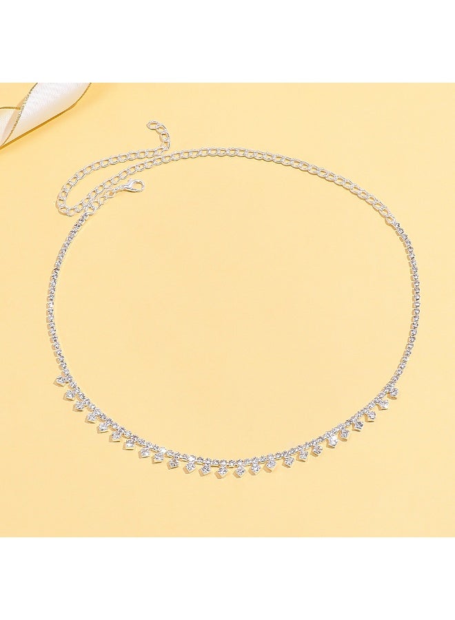 Chunky Rhinestone Necklace Choker Wedding Jewelry Chocker Cute Simple Necklaces Crystal Delicate Bride Women  - Image 3