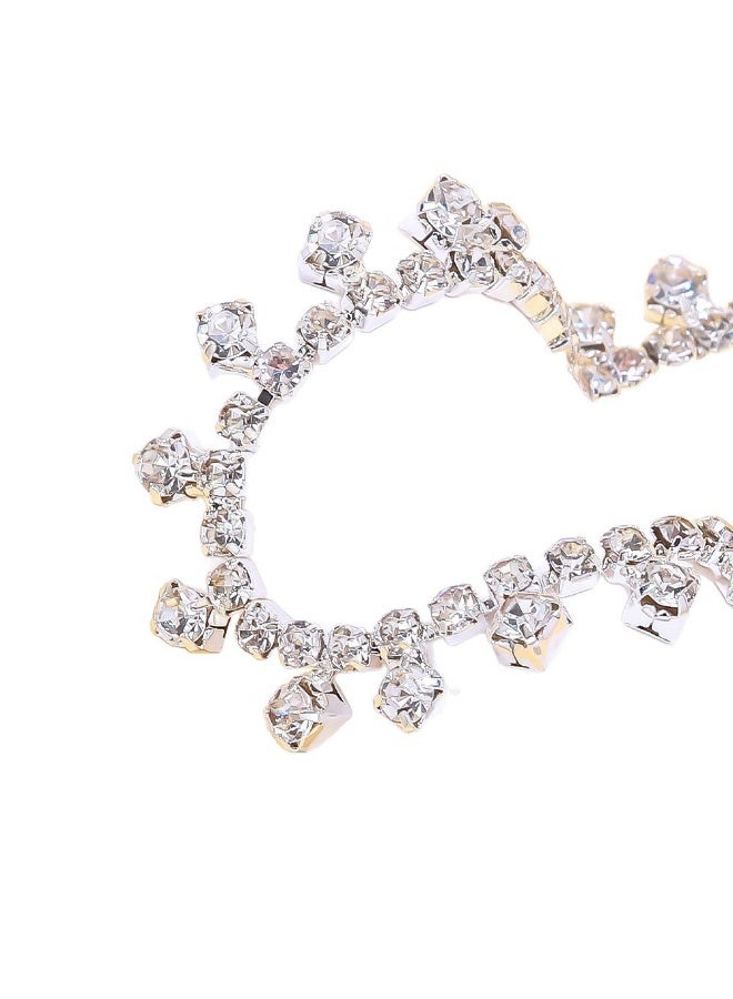 Chunky Rhinestone Necklace Choker Wedding Jewelry Chocker Cute Simple Necklaces Crystal Delicate Bride Women  - Image 5