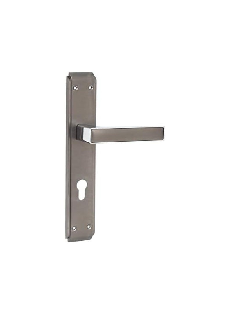 KNP KNP Zinc Door Handle Blackish Silver made from premium zinc alloy, ensuring long-lasting performance and resistance to corrosion 