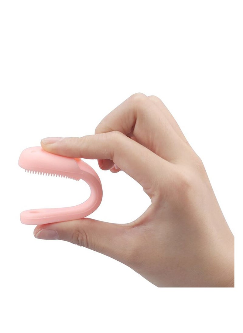 Generic - Soft Silicone Face Scrubber Finger Brush - light blue - Image 1