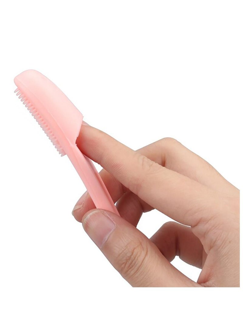 Generic - Soft Silicone Face Scrubber Finger Brush - light blue - Image 1